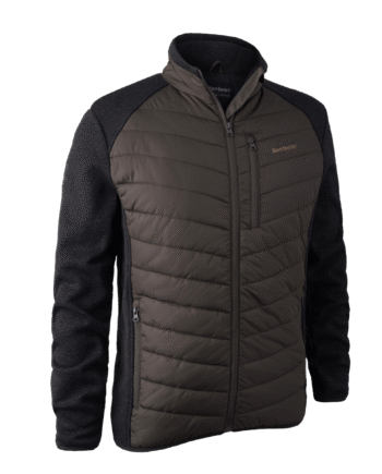 Deerhunter Moor Vatteret Jakke Med Strik Brown Leaf