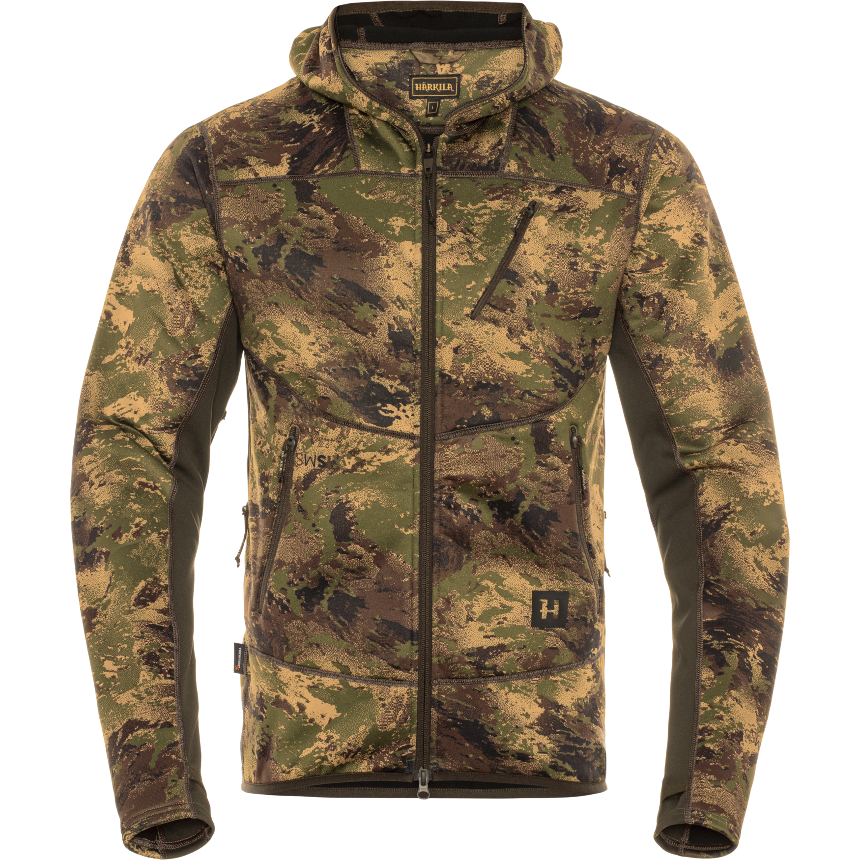 Härkila Deer Stalker Camo Fleece Hoodie Axis Msp Forest Green