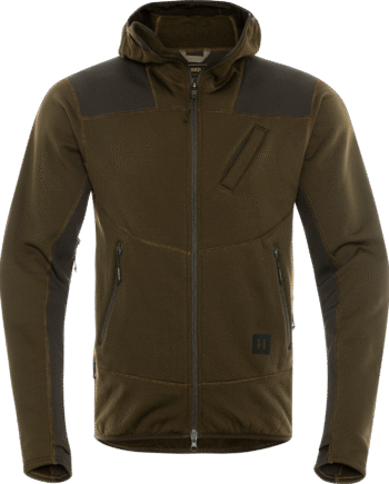Härkila Deer Stalker Fleece Hoodie Willow Green Shadow Brown