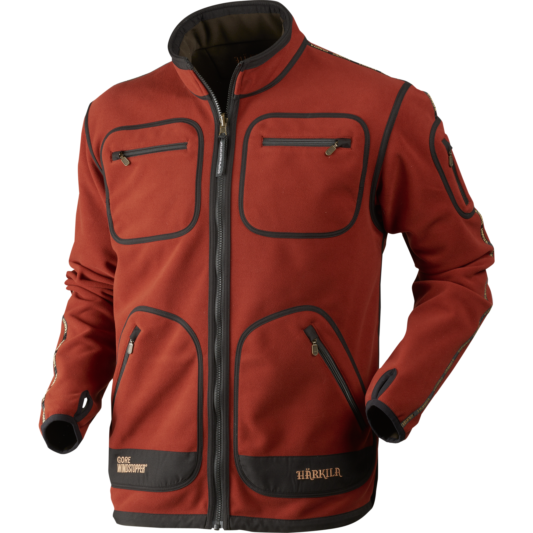 Härkila Kamko Fleece Burnt Orange Shadow Brown