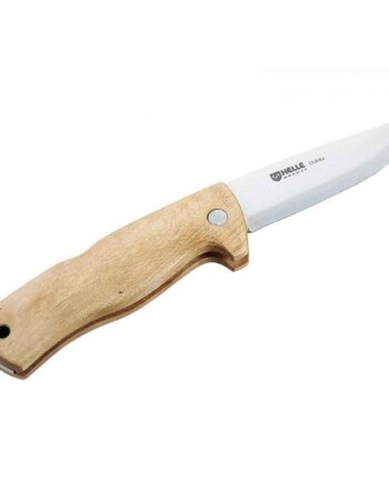 Helle-lommekniv Dokka 3l    Lags Klinge Rustfri  Masurbirk   Back Lock  Læderetui