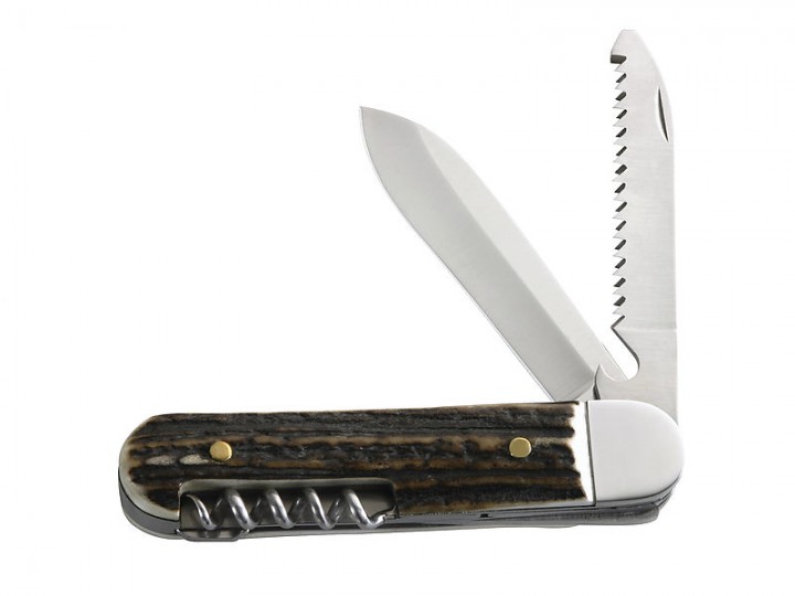 Herbertz Jagtkniv     Cm   ægte Hornskaller