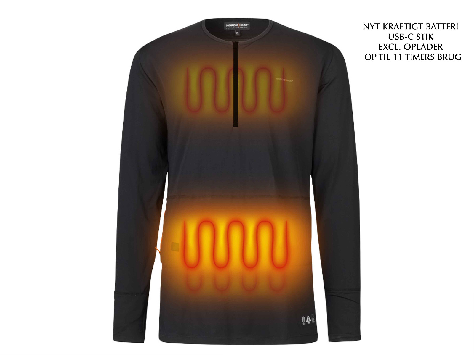 Nordic Heat Undertrøje Med Varme Incl Batteri-small