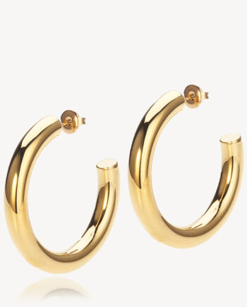 Aura Hoops Large Forgyldt