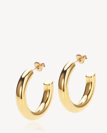 Aura Hoops Medium Forgyldt