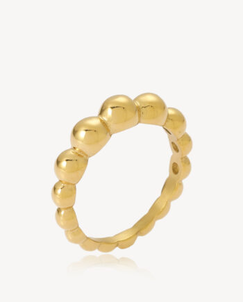 Bubble Ring Forgyldt