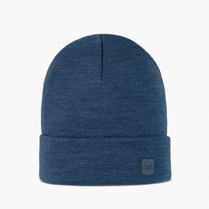 Buff Heavyweight Beanie Merino-solid Indigo Hue